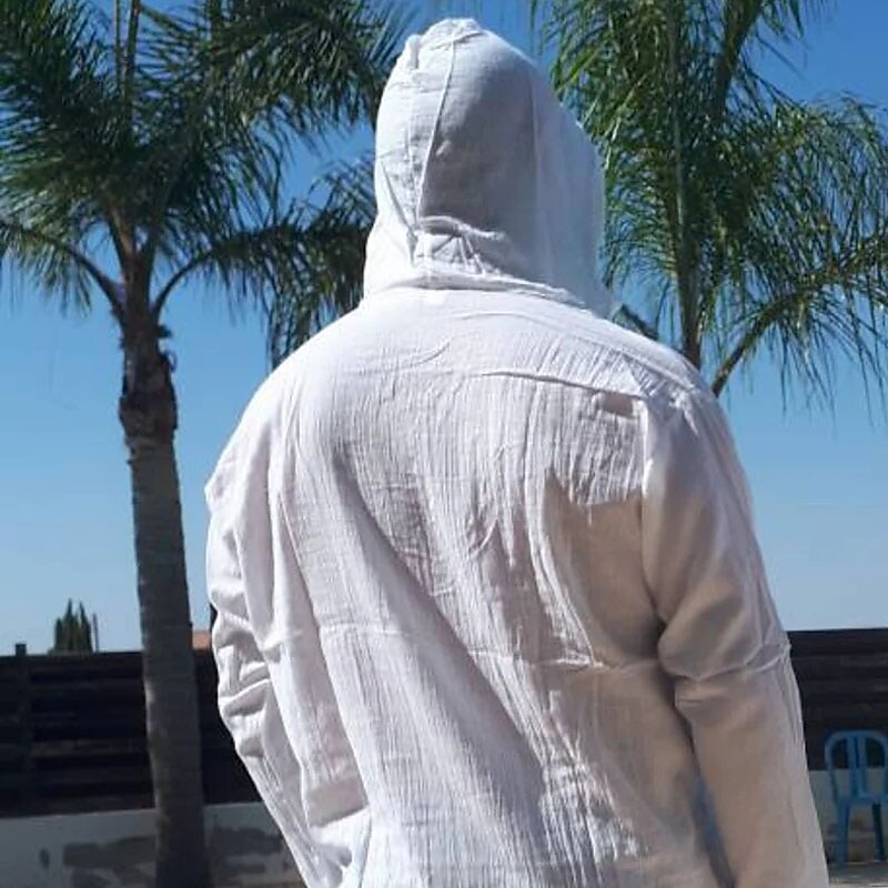 Men's Shirt Solid Color Hooded Street Casual Long Sleeve Tops Fashion Classic Comfortable 