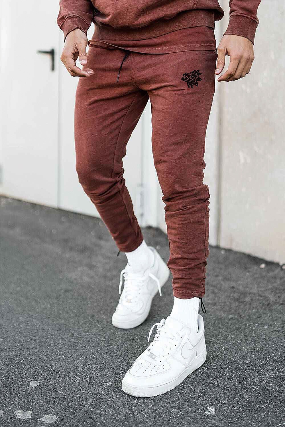 Men's Side Pockets Athleisure Breathable Soft Fitness Sweatpants