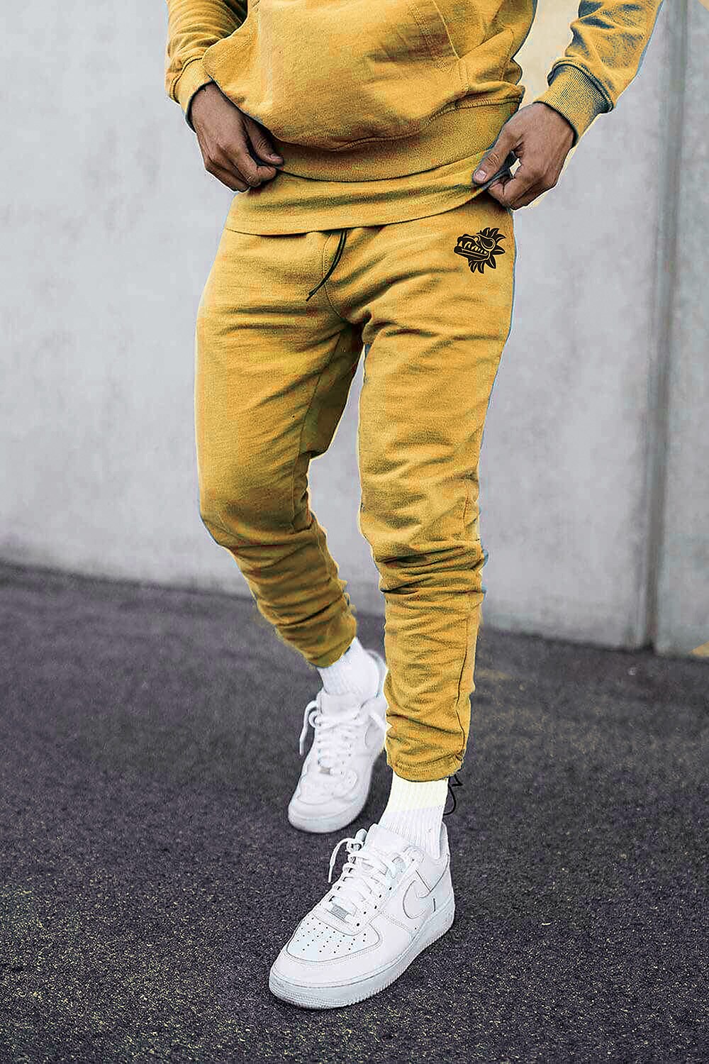 Men's Side Pockets Athleisure Breathable Soft Fitness Sweatpants