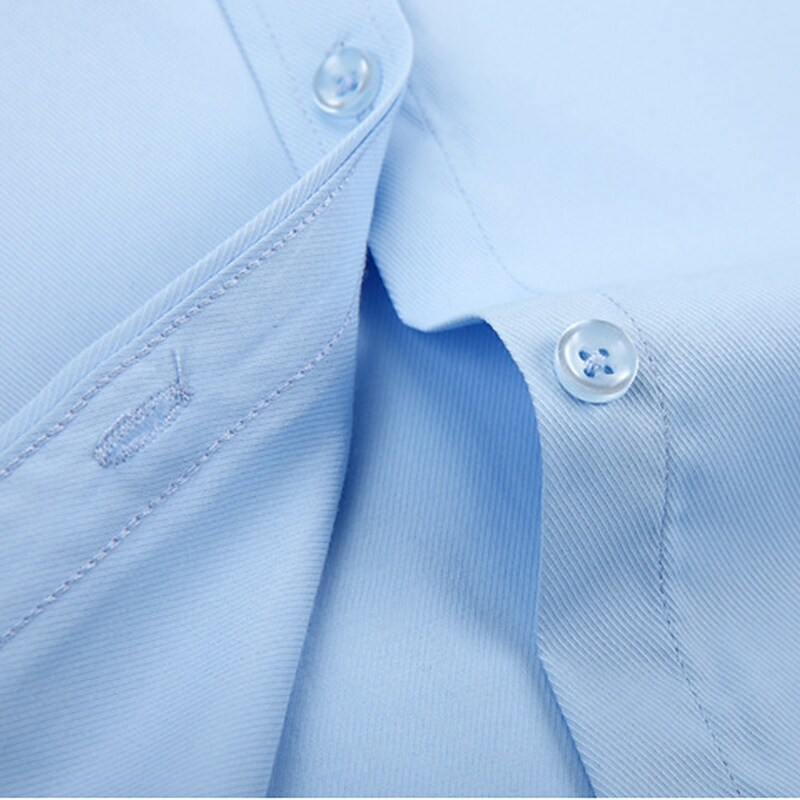 Men's Long Sleeve Wedding Daily Button-Down Tops Business Formal Casual Comfortable / Work