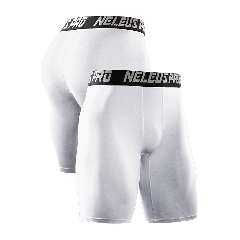 Men's Running Shorts Compression Shorts Bottoms Athletic Athleisure Breathable Moisture Wicking Soft Yoga Fitness Gym Workout Sportswear Activewear Black White Pink