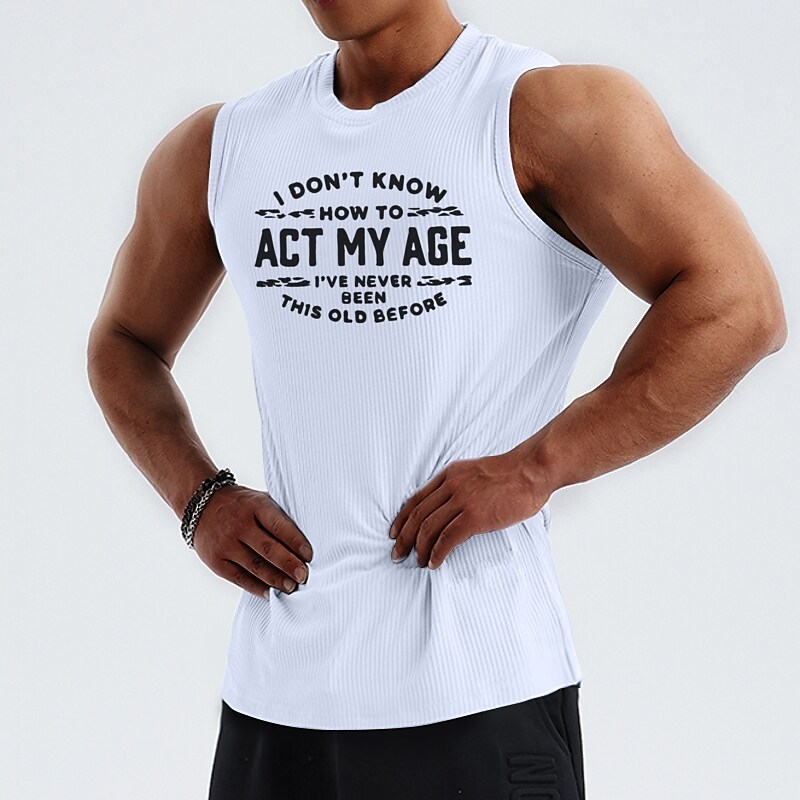 Men's Tank Top Sleeveless Vest / Gilet Athletic Breathable Moisture Wicking Soft Fitness Workout Running Sportswear