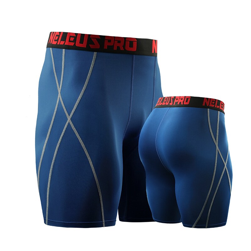 Men's Running Compression Shorts Bottoms Athletic Breathable Moisture Wicking Soft Yoga Fitness Gym Workout Sportswear 