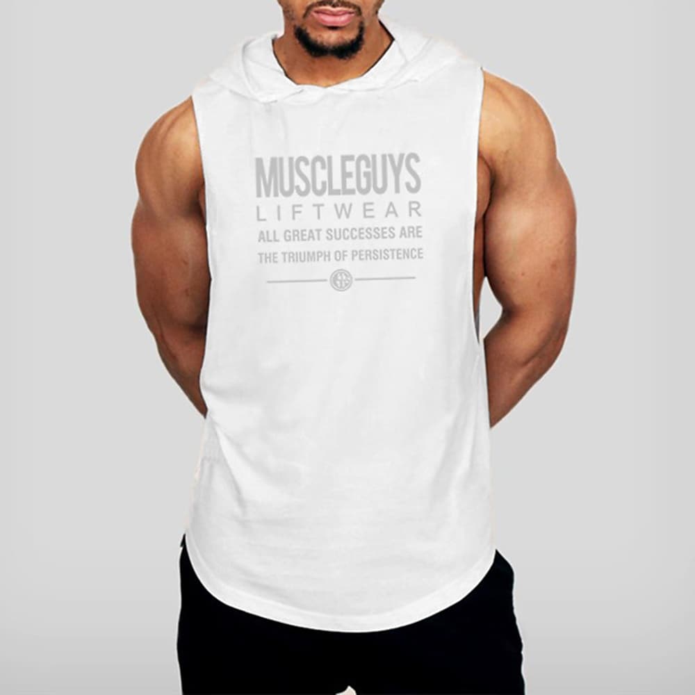 Men's Tank Top Running Sleeveless Vest / Gilet Athletic Cotton Breathable Soft Sweat wicking Fitness Jogging Sportswear