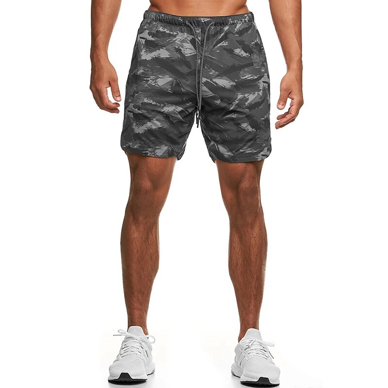 Men's Active Casual Shorts Print Camouflage Comfort Breathable Outdoor Daily Going out Fashion Streetwear 