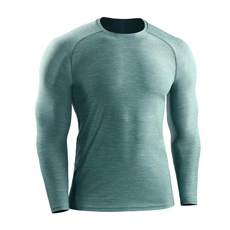 Men's Quick-drying Sports  Long-sleeved Top Running Fitness Slim Training Stretch Breathable T-shirt