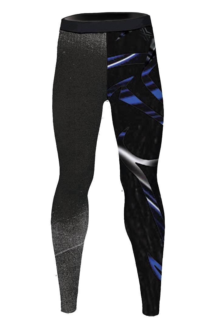 Men's Black Running Tights Micro-elastic Breathable Quick Dry Pant