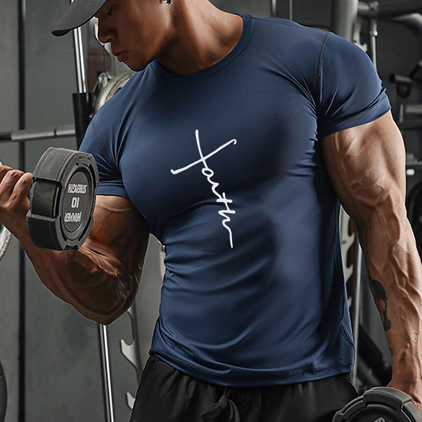 Men's Short Sleeve Base Layer Athletic Breathable Moisture Wicking Sof