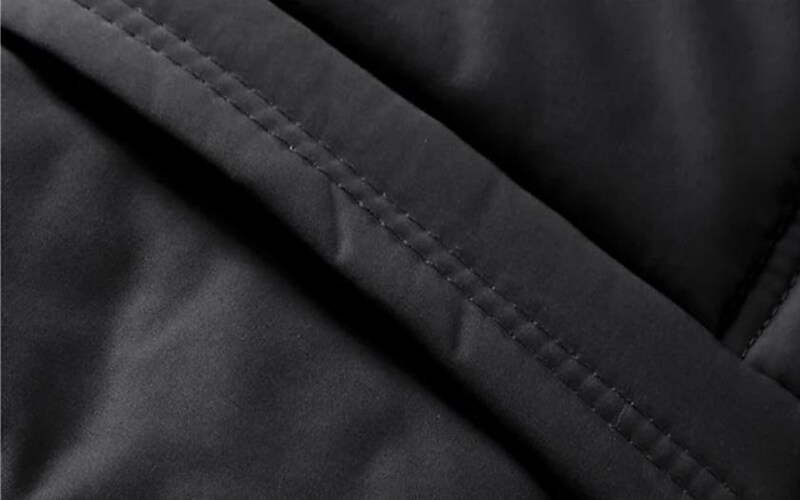 Men's Casual Zipper Windproof  Solid Color Outerwear Warm Coat