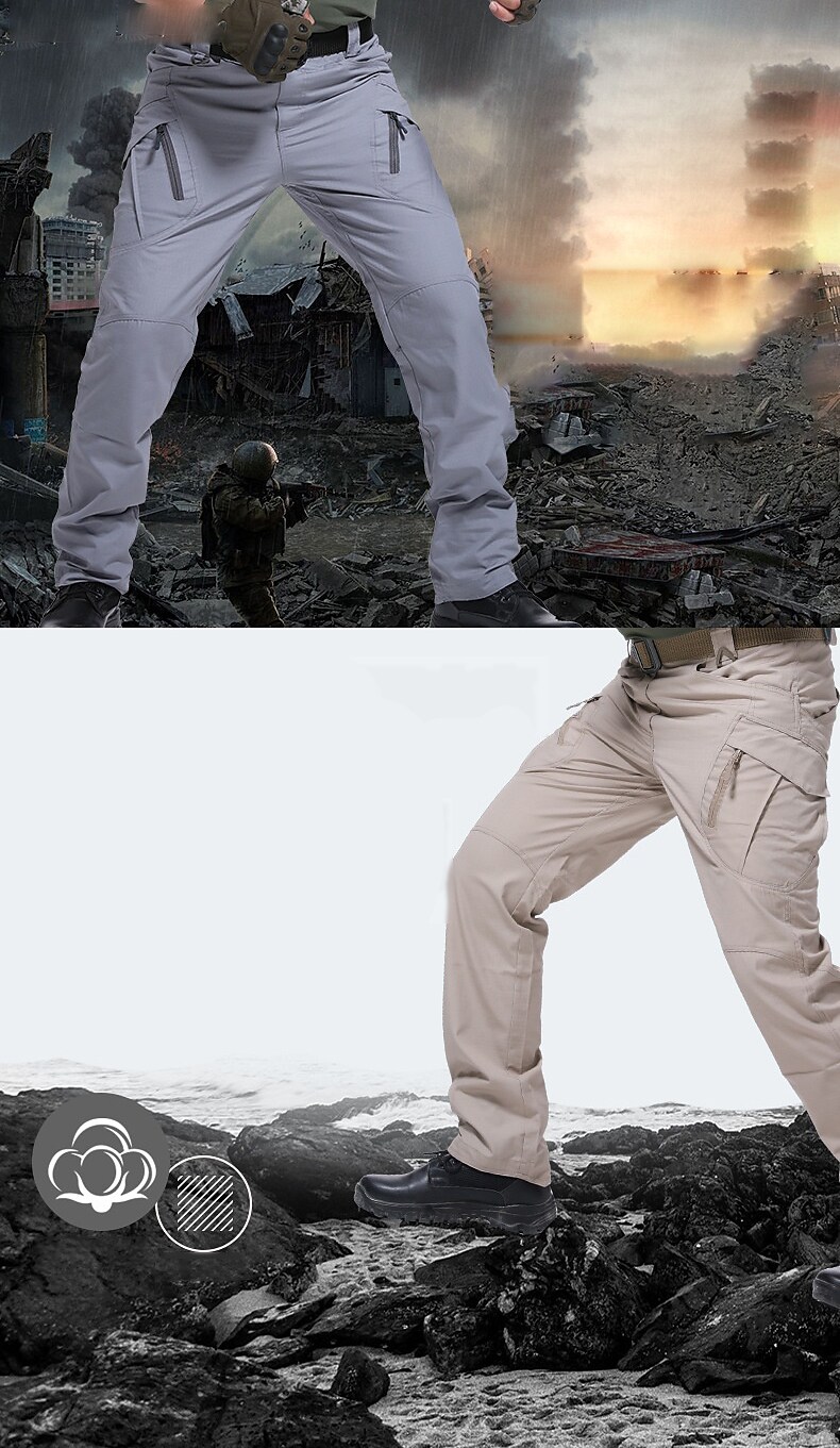 Men's Cargo Pants Work Pants Tactical Pants Military Summer Outdoor Ripstop Windproof Breathable Quick Dry Bottoms 9 Pockets 