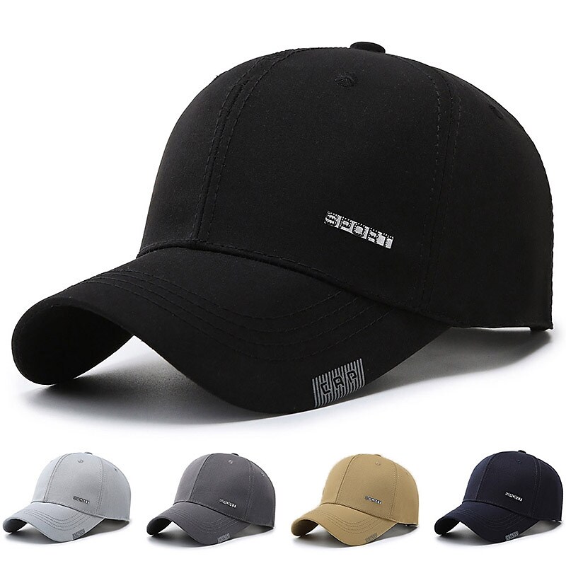 Men's Baseball Cap Print Simple Outdoor Dailywear Letter Windproof Bre