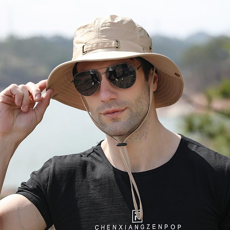 Men's Women's Sun Hat Bucket Hat Fishing Hat Wide Brim Outdoor Waterproof Portable UV Sun Protection UPF50+ Hat Fishing Climbing Beach