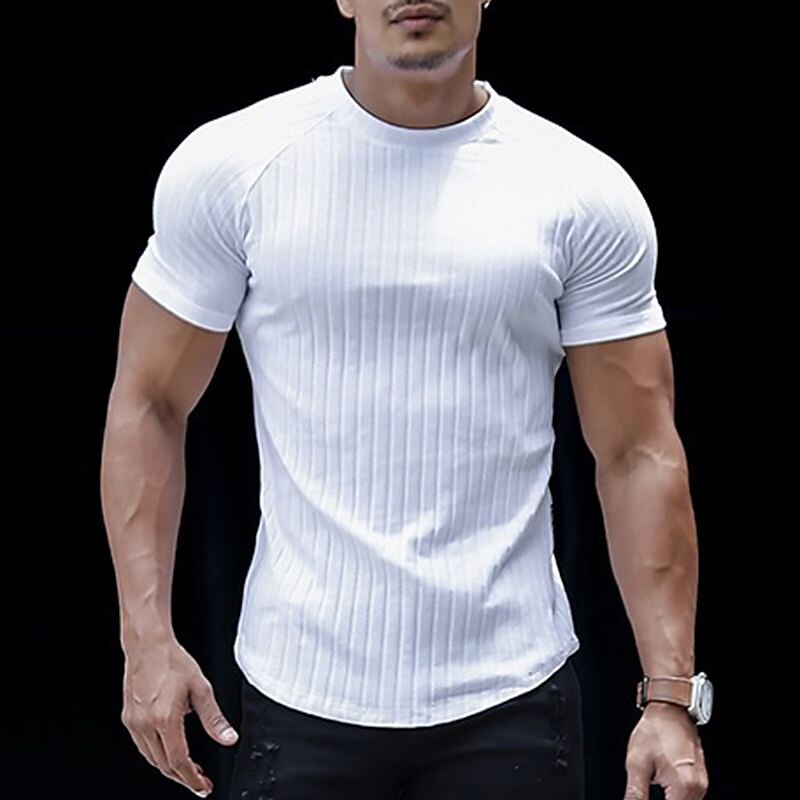 Men's Casual Street Vacation Fashion Comfortable Breathable Light Plain Short Sleeves T shirt