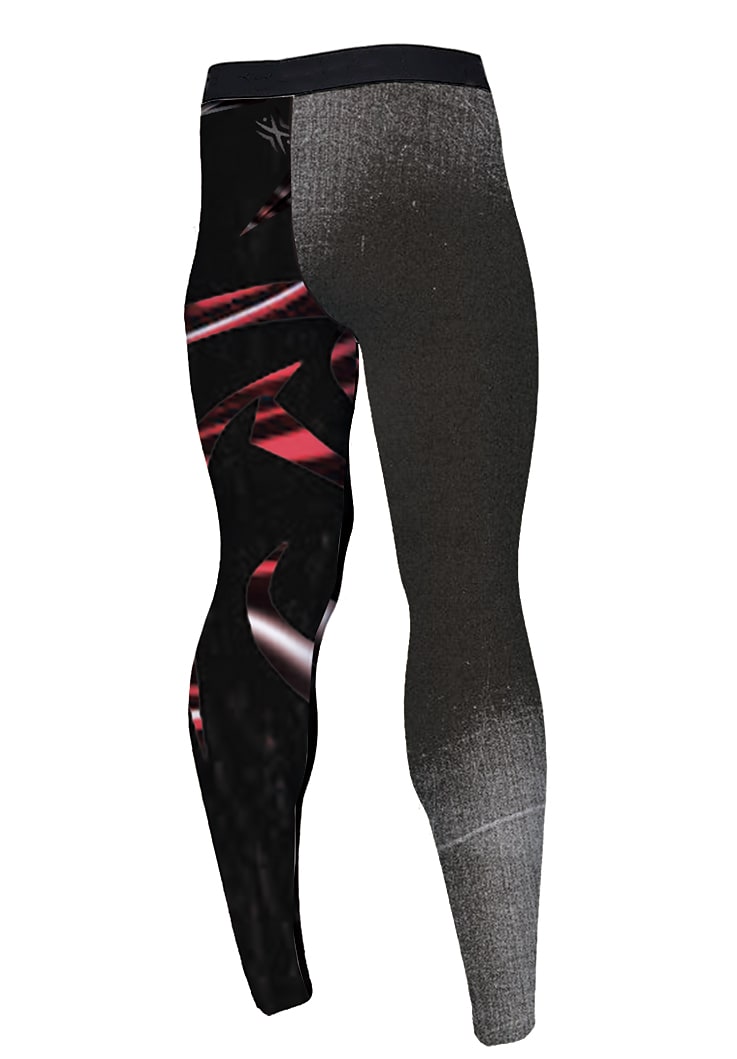 Men's Black Running Tights Micro-elastic Breathable Quick Dry Pant