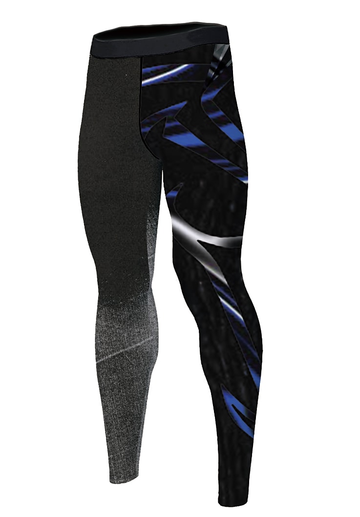 Men's Black Running Tights Micro-elastic Breathable Quick Dry Pant