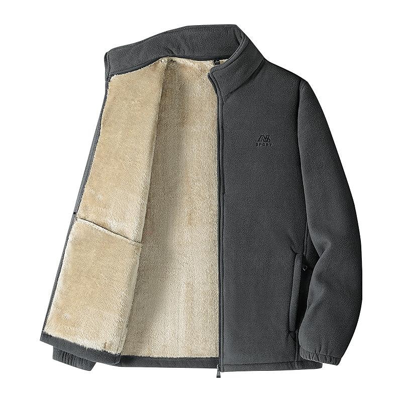Men's Casual Lamb Velvet Thickening Polar Fleece Warm Jacket