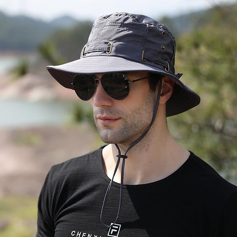 Men's Women's Sun Hat Bucket Hat Fishing Hat Wide Brim Outdoor Waterproof Portable UV Sun Protection UPF50+ Hat Fishing Climbing Beach