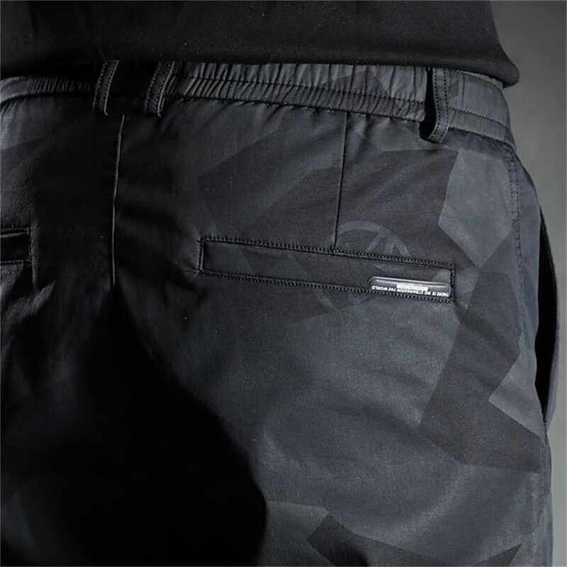 Men's Casual Elastic Waist Camouflage Comfort Pocket Cargo Pants