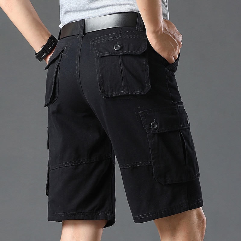 Men's Cargo Hiking Shorts Pocket Plain Comfort Breathable Outdoor Daily Going out 100% Cotton Casual Shorts 