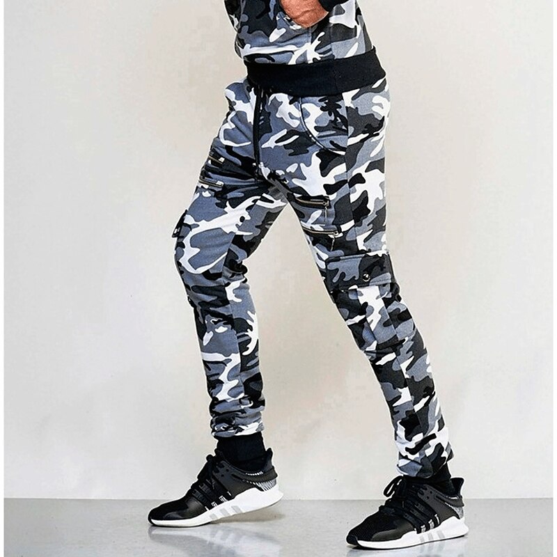 Men's Sweatpants Trousers Pocket Plain Camouflage Comfort Breathable Outdoor Daily Going out Fashion Casual Joggers 
