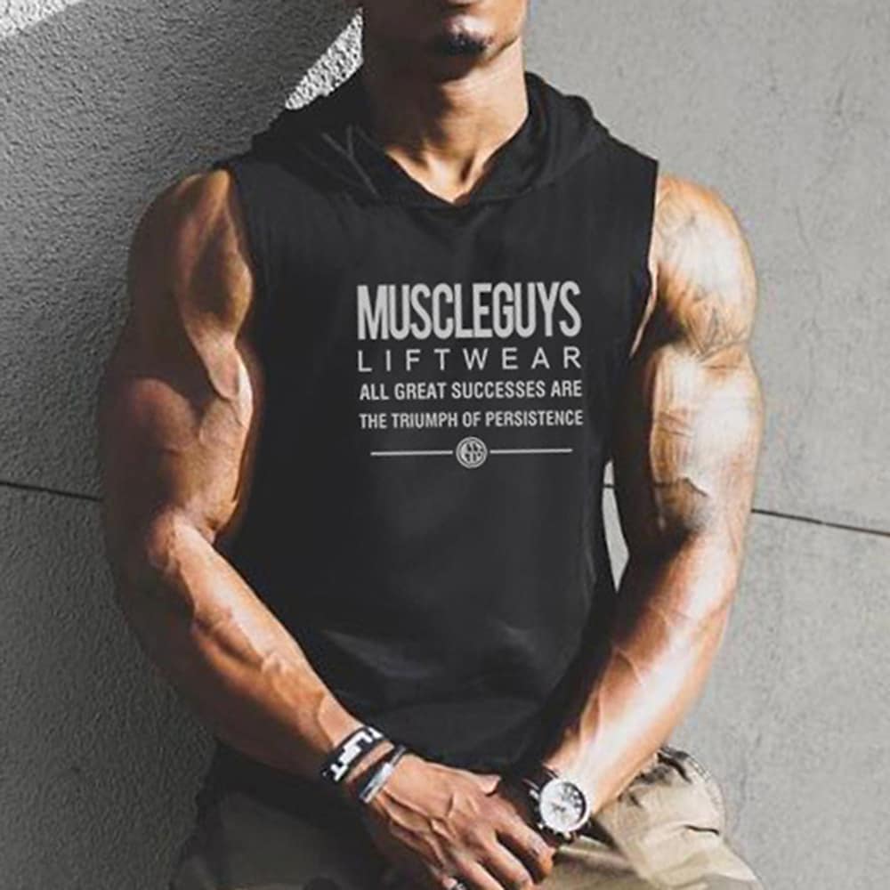 Men's Tank Top Running Sleeveless Vest / Gilet Athletic Cotton Breathable Soft Sweat wicking Fitness Jogging Sportswear