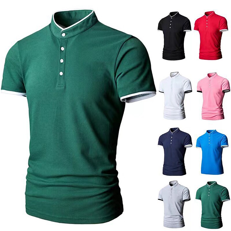 Men's T shirt Golf Shirt Hiking Tee shirt Short Sleeve Tee Tshirt Top Outdoor Breathable Lightweight Sweat wicking Quick Dry Cotton Blend Top