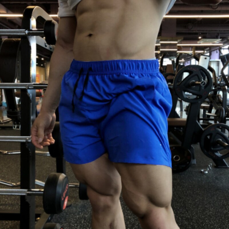 Men's Active Casual Mesh Shorts Pocket Drawstring Elastic Waist Plain Breathable Quick Dry Shorts