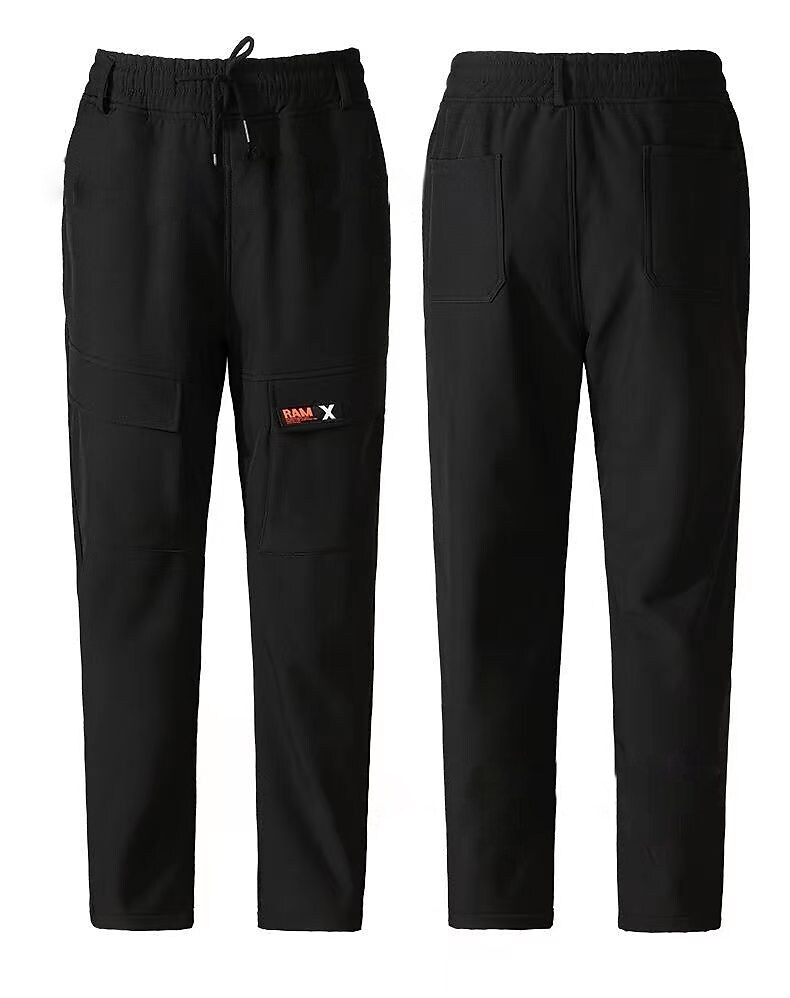 Men's Hiking Jacket with Pants Waterproof Hiking Jacket Rain Jacket Fleece Winter Outdoor Thermal Warm Fleece Lining Waterproof Windproof Outerwear Winter Fleece Jacket Trench Coat Hunting Ski