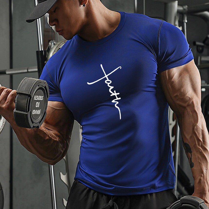 Men's Compression Shirt Running Shirt Short Sleeve Base Layer Athletic