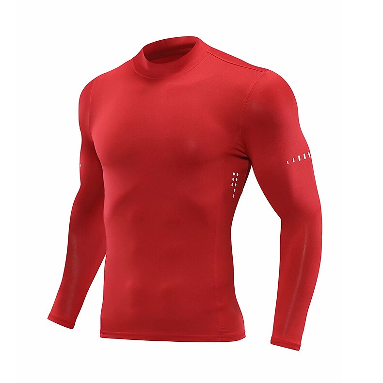 Men's Compression Shirt Running Shirt Long Sleeve Sweatshirt Athletic