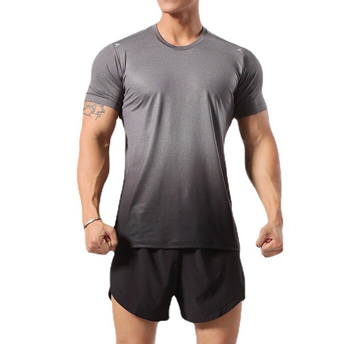 Men's Running Shirt Gym Shirt Short Sleeve Tee Tshirt Athletic Breatha