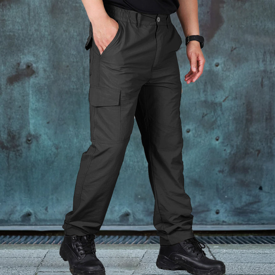 Men's Cargo Trousers Tactical Pants Pocket Plain Comfort Breathable Outdoor Daily Going out Fashion Casual Pants