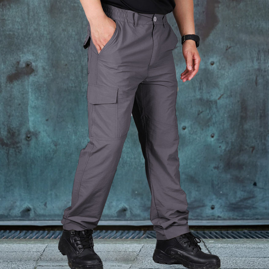 Men's Cargo Trousers Tactical Pants Pocket Plain Comfort Breathable Outdoor Daily Going out Fashion Casual Pants