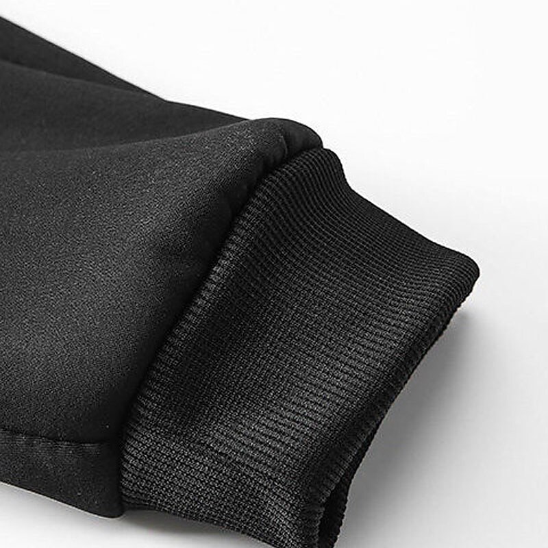 Men's Warm Hooded Solid Color Sweatshirt Elastic Pant Basic Two Piece