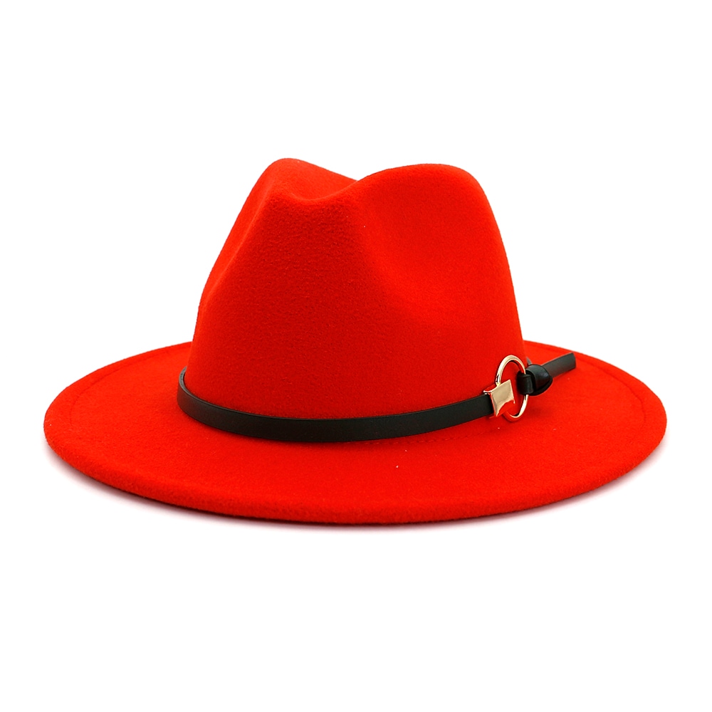 Men's Fedora Hat Brim Hat Black Yellow Party Solid Colored