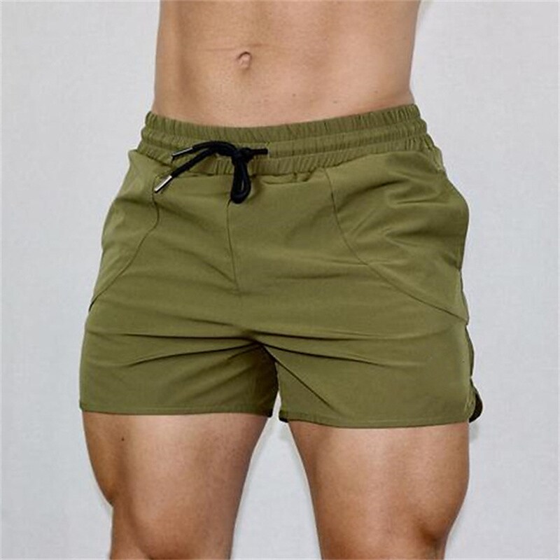 Men's Athletic Casual Shorts Pocket Drawstring Elastic Waist Plain Comfort Quick Dry Outdoor Shorts