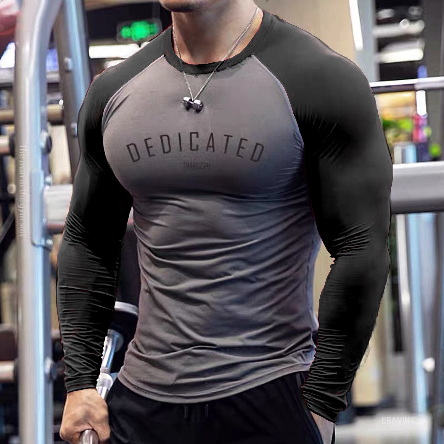 Men's Compression Shirt Running Shirt Long Sleeve Compression Clothing