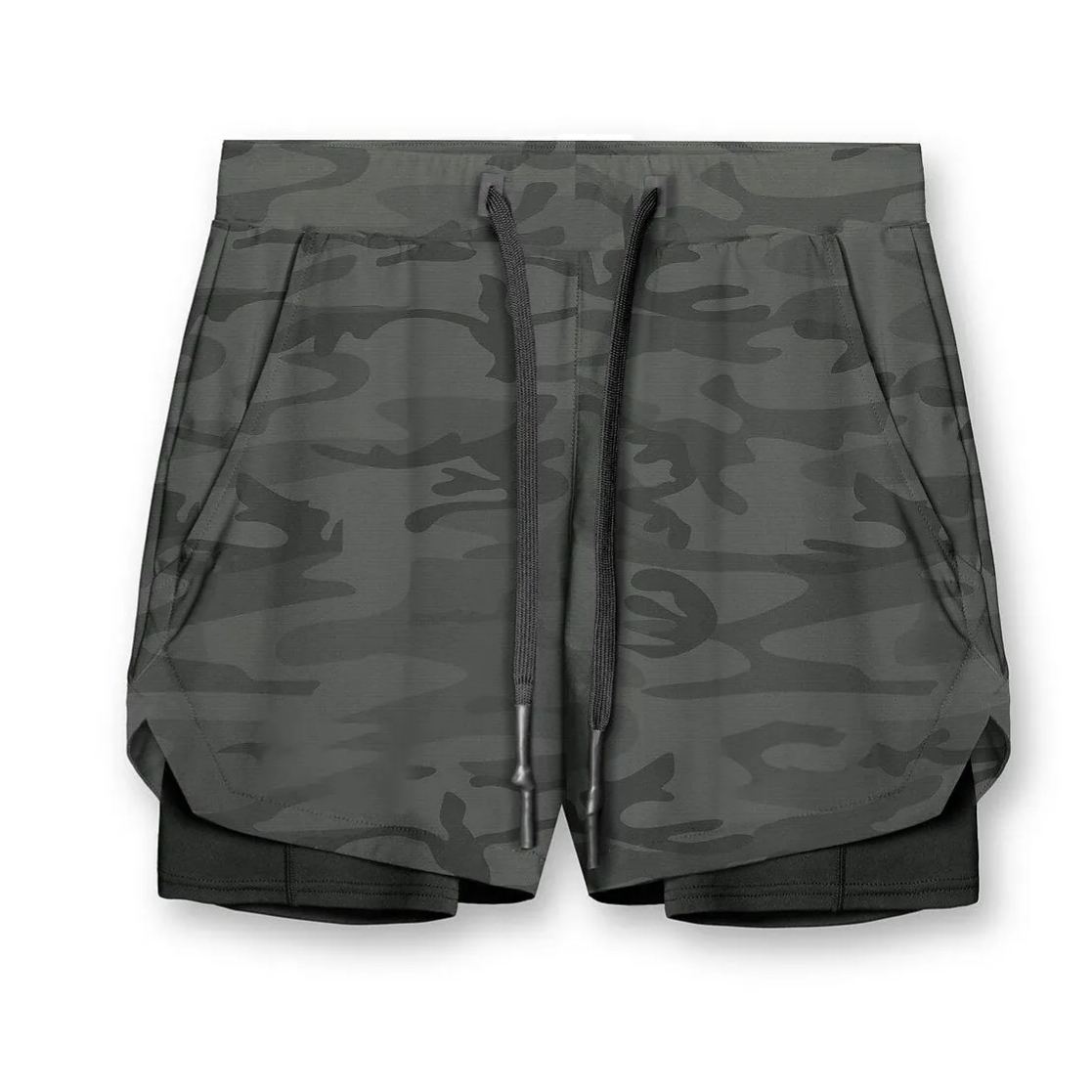 Men's Sports Shorts Outdoor Running Cycling Breathable Double-layer Shorts