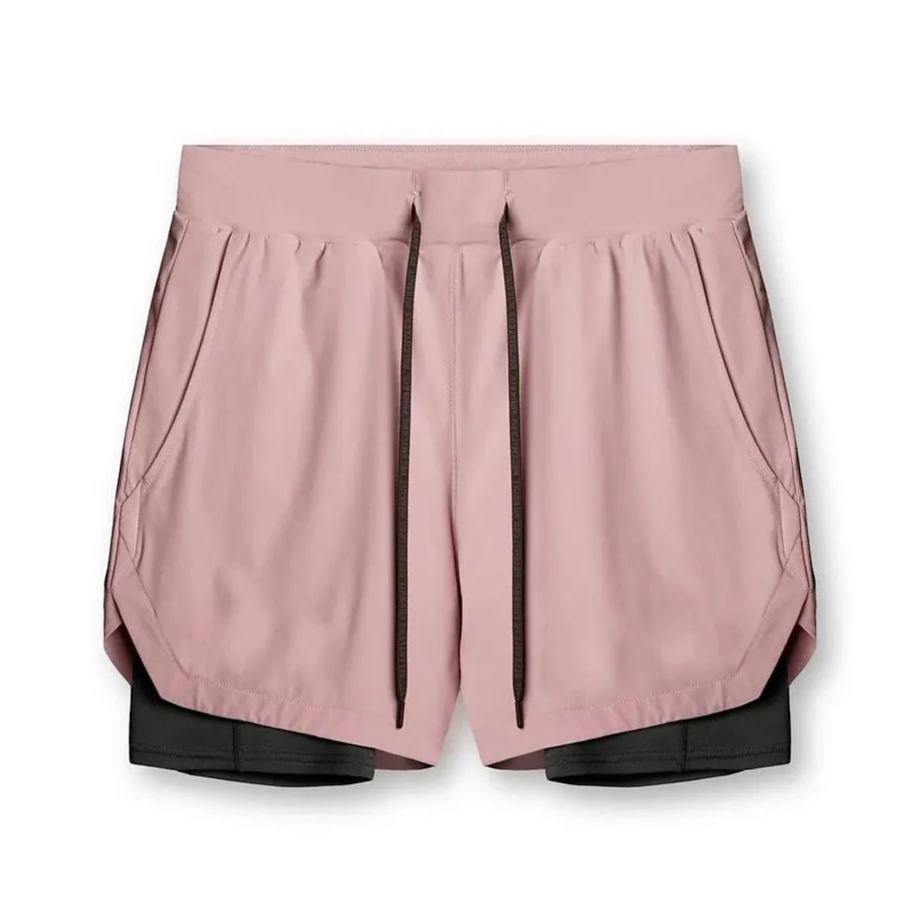 Men's Sports Shorts Outdoor Running Cycling Breathable Double-layer Shorts