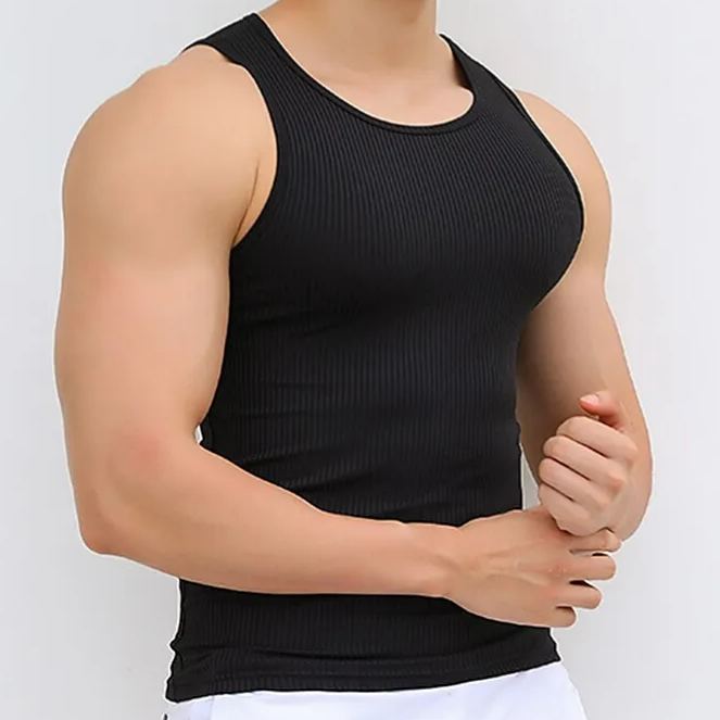 Men's Running Tank Top Workout Tank Sleeveless Tank Top Athletic Breathable Moisture Wicking Soft Gym Workout Running Active Training Sportswear Activewear Solid Colored Black White Pink