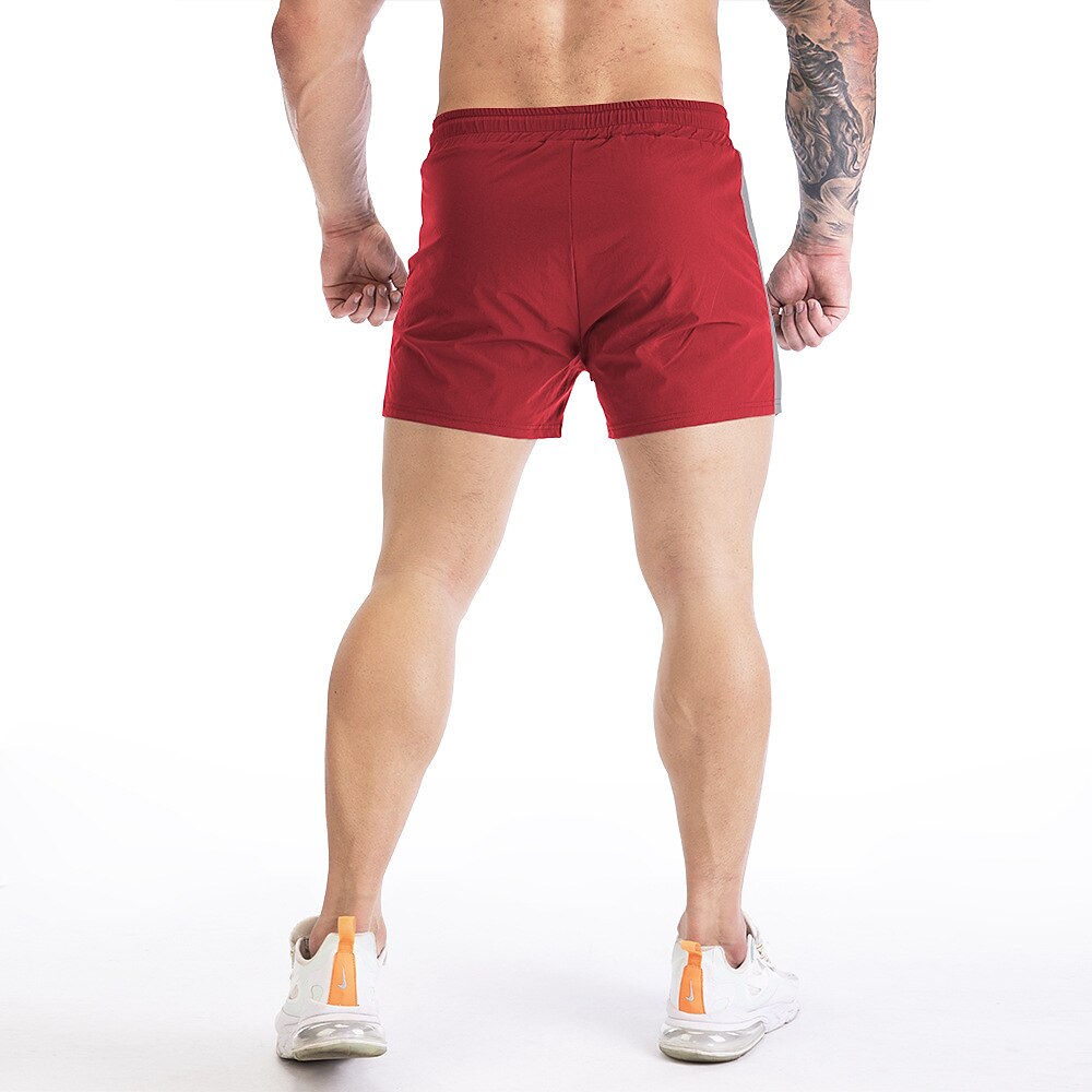 Men's Athletic Shorts Panty Drawstring Zipper Pocket Bottoms Breathable Quick Dry Soft Fitness Gym Workout Running Sportswear
