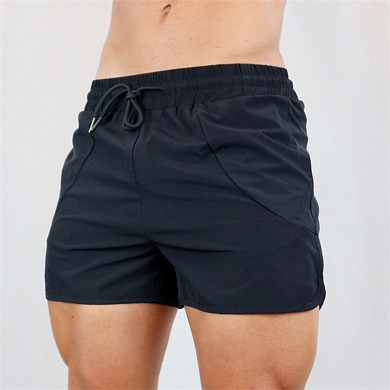 Men's Athletic Casual Shorts Pocket Drawstring Elastic Waist Plain Comfort Quick Dry Outdoor Shorts