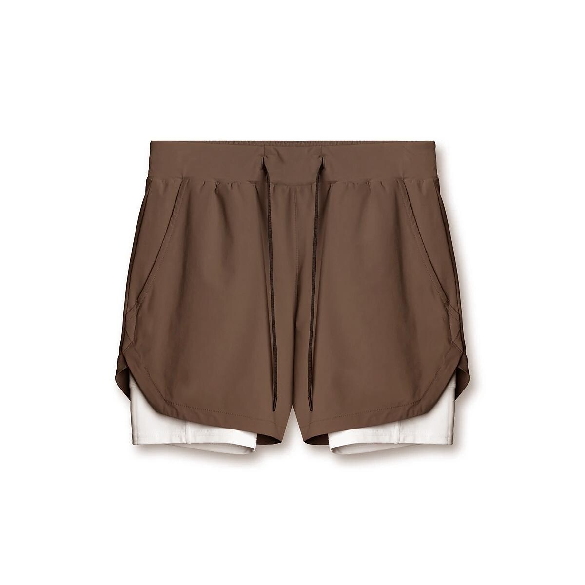 Men's Sports Shorts Outdoor Running Cycling Breathable Double-layer Shorts