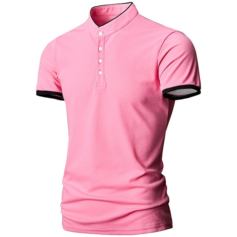 Men's T shirt Golf Shirt Hiking Tee shirt Short Sleeve Tee Tshirt Top Outdoor Breathable Lightweight Sweat wicking Quick Dry Cotton Blend Top