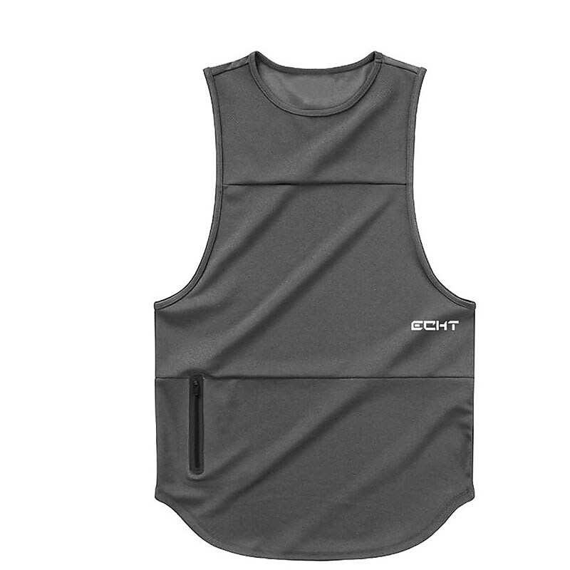 Men's Undershirt Letter Graphic Prints Crew Neck Daily Sports Sleevele