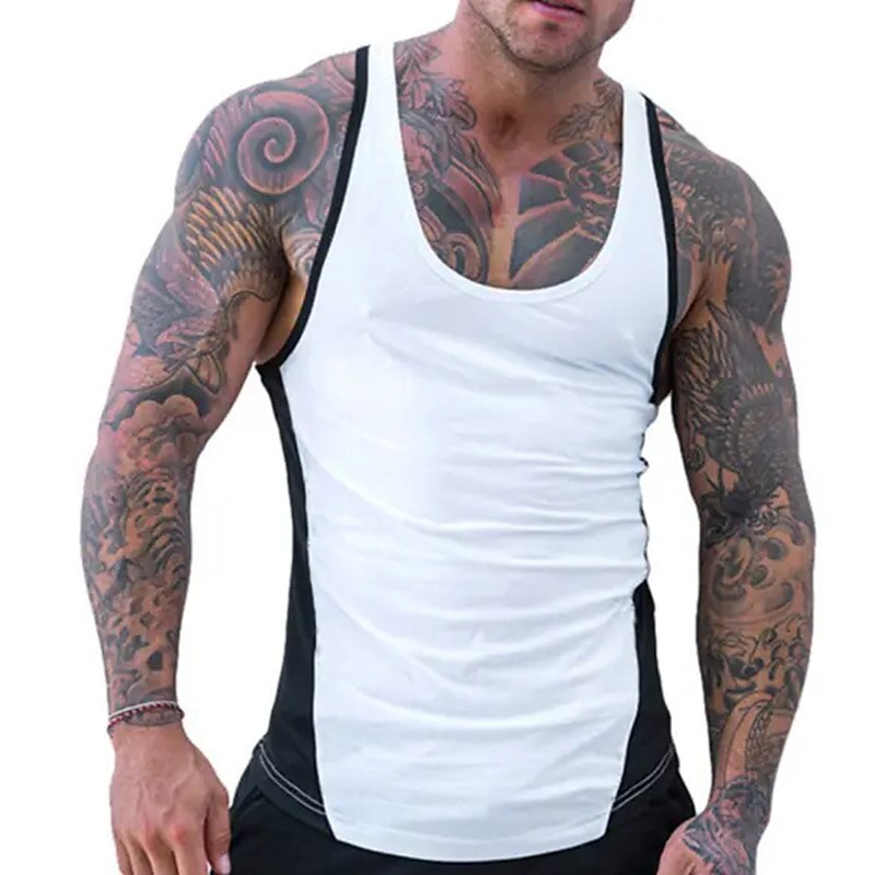 Men's Quick Dry Gym Vest Fitness Muscle T-shirt Fitness Fitness Fitness Fitness Sleeveless Tank Top