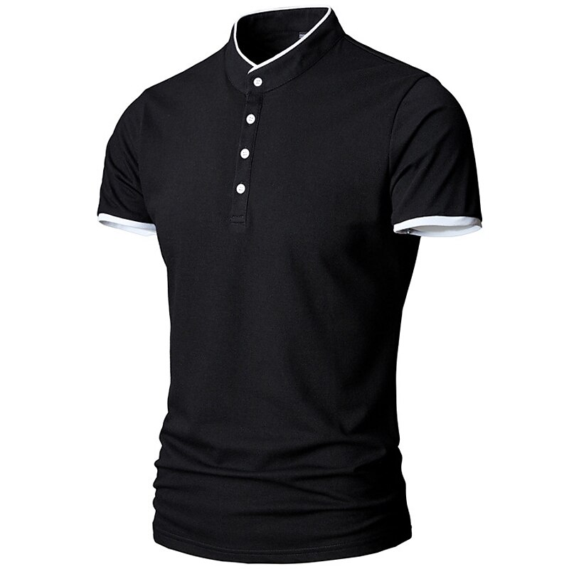 Men's T shirt Golf Shirt Hiking Tee shirt Short Sleeve Tee Tshirt Top Outdoor Breathable Lightweight Sweat wicking Quick Dry Cotton Blend Top