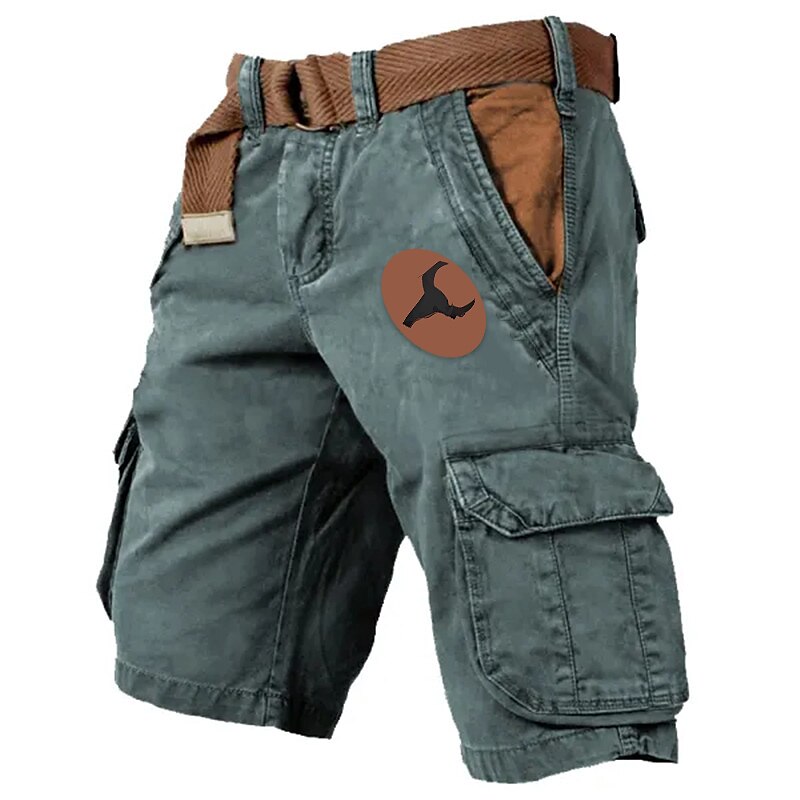 Men's Cargo Shorts Shorts Hiking Shorts Multi Pocket Letter Graphic Prints Wearable Short Outdoor Daily Designer