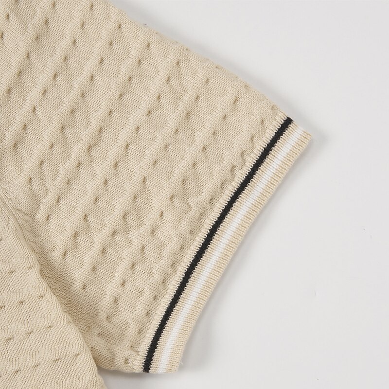 Men's T shirt Tee Plain Crewneck Vacation Going out Short Sleeves Knitted Clothing Apparel Fashion Basic Casual Top