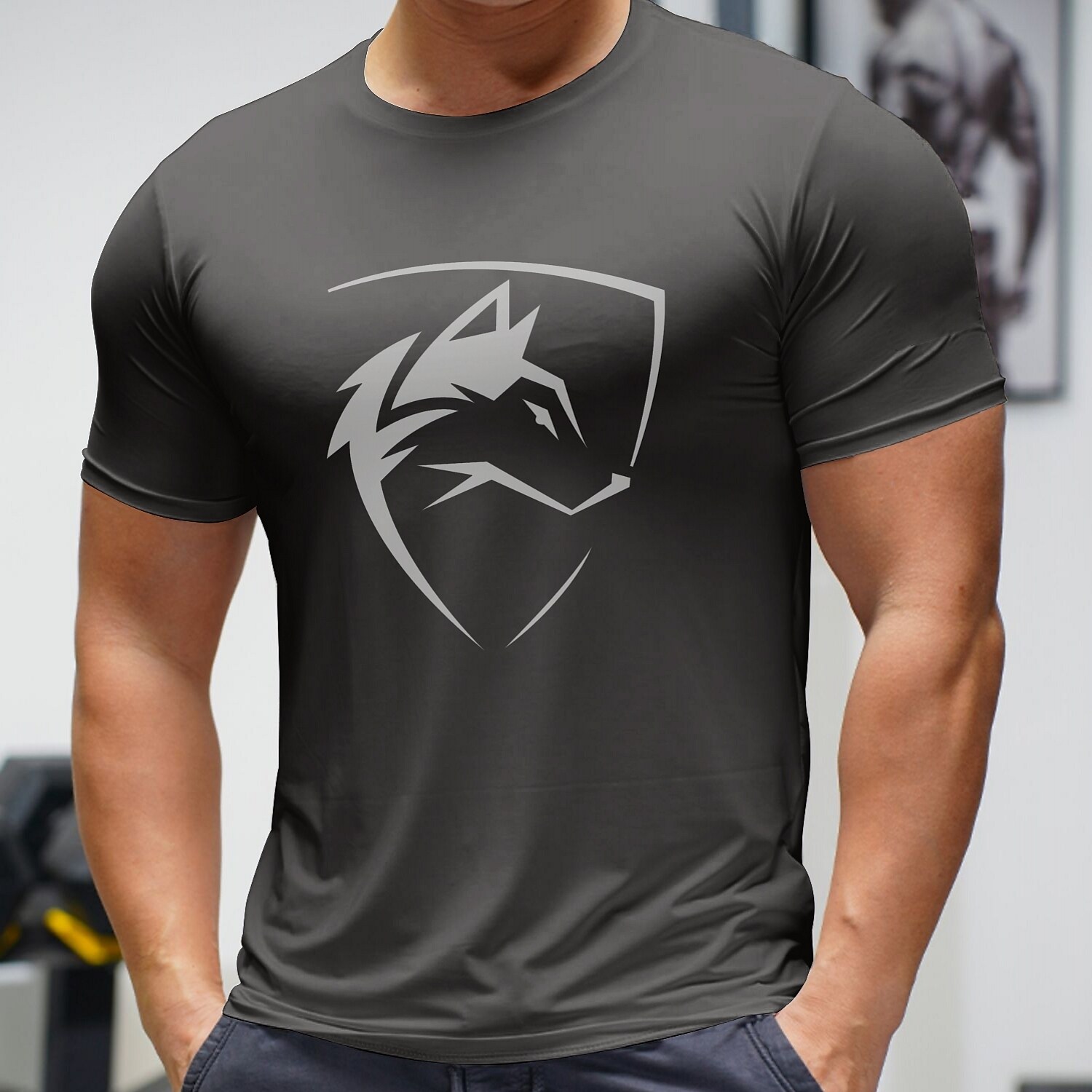 Men's Workout Running Shirt Short Sleeve Tee Athletic Athleisure Breathable Moisture Wicking Soft Fitness Gym Sportswear 